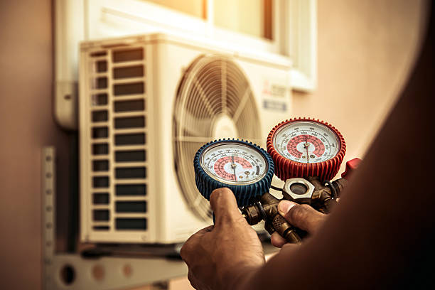 Professional Hvac Installation technician working in Old Monroe, MO